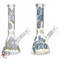 WATER PIPE BEAKER GLOW IN DARK WP12057 1CT